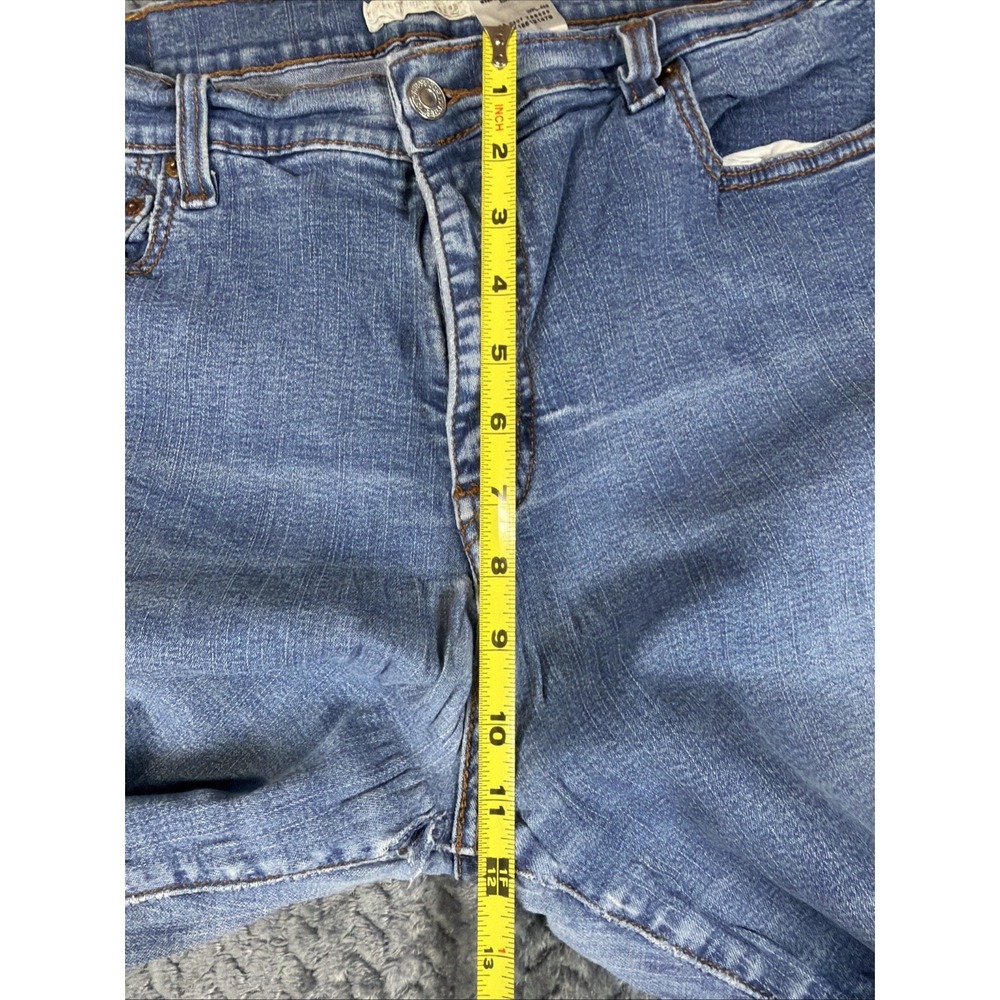 Levi's 512 Women's Classic Slim Stretch Tapered Leg Blue Denim Jeans Size 16M - Picture 5 of 15